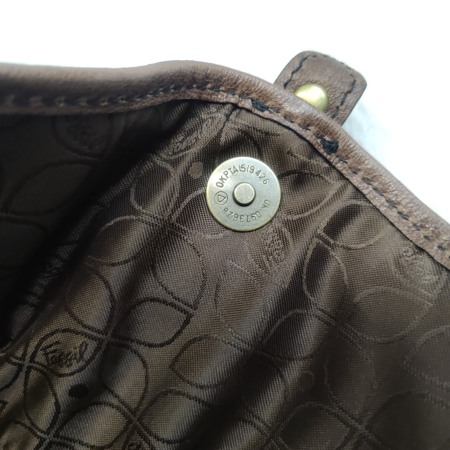 Fossil Vintage Brown Leather Crossbody Bag Handbag Shoulder Bag Women