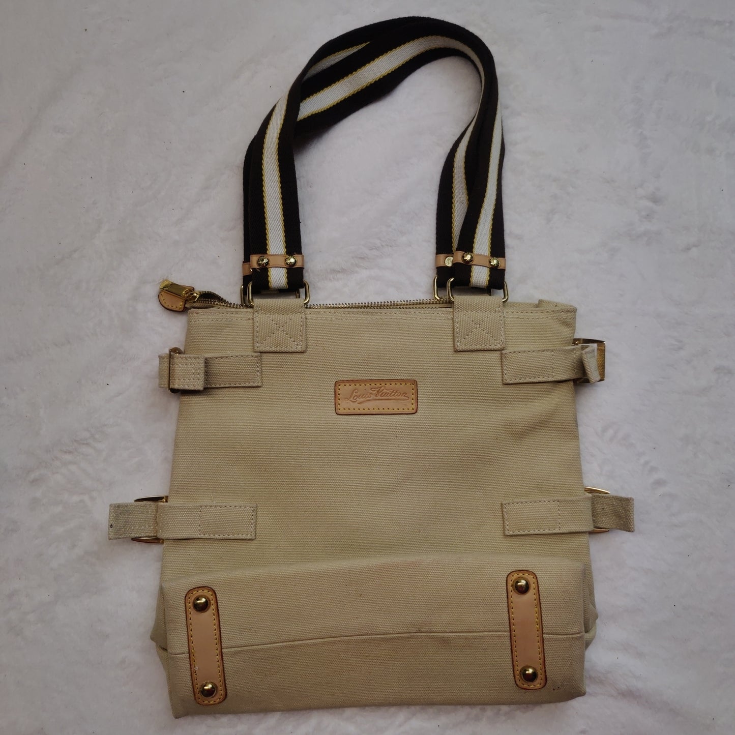 Louis Vuitton Limited Edition PM Globe Shopper Canvas Tote Bag Handbag Women