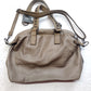 Alpini Beige Faux Leather Studded Studs Handbag Shoulder Bag Women NWT