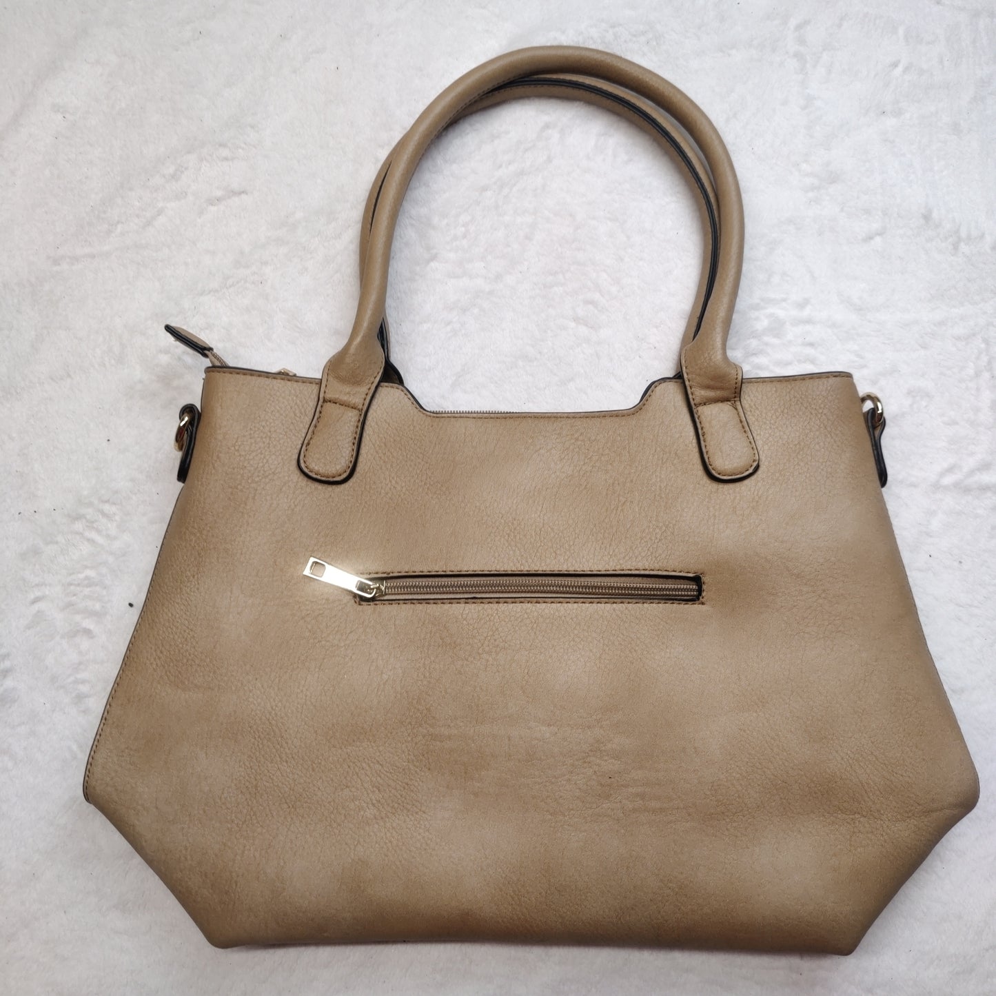 Valentino Garavani Brown Leather Tote Bag Handbag Women Large