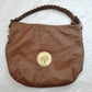 Mulberry Brown Leather Daria Hobo Satchel Bag Women