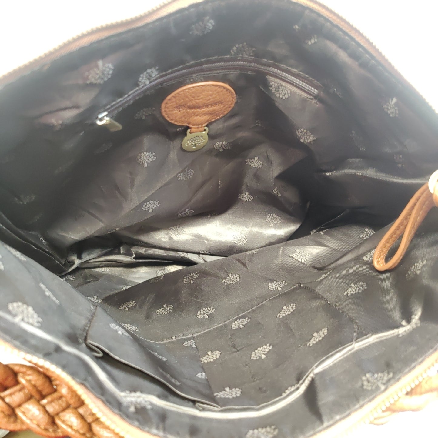 Mulberry Brown Leather Daria Hobo Satchel Bag Women