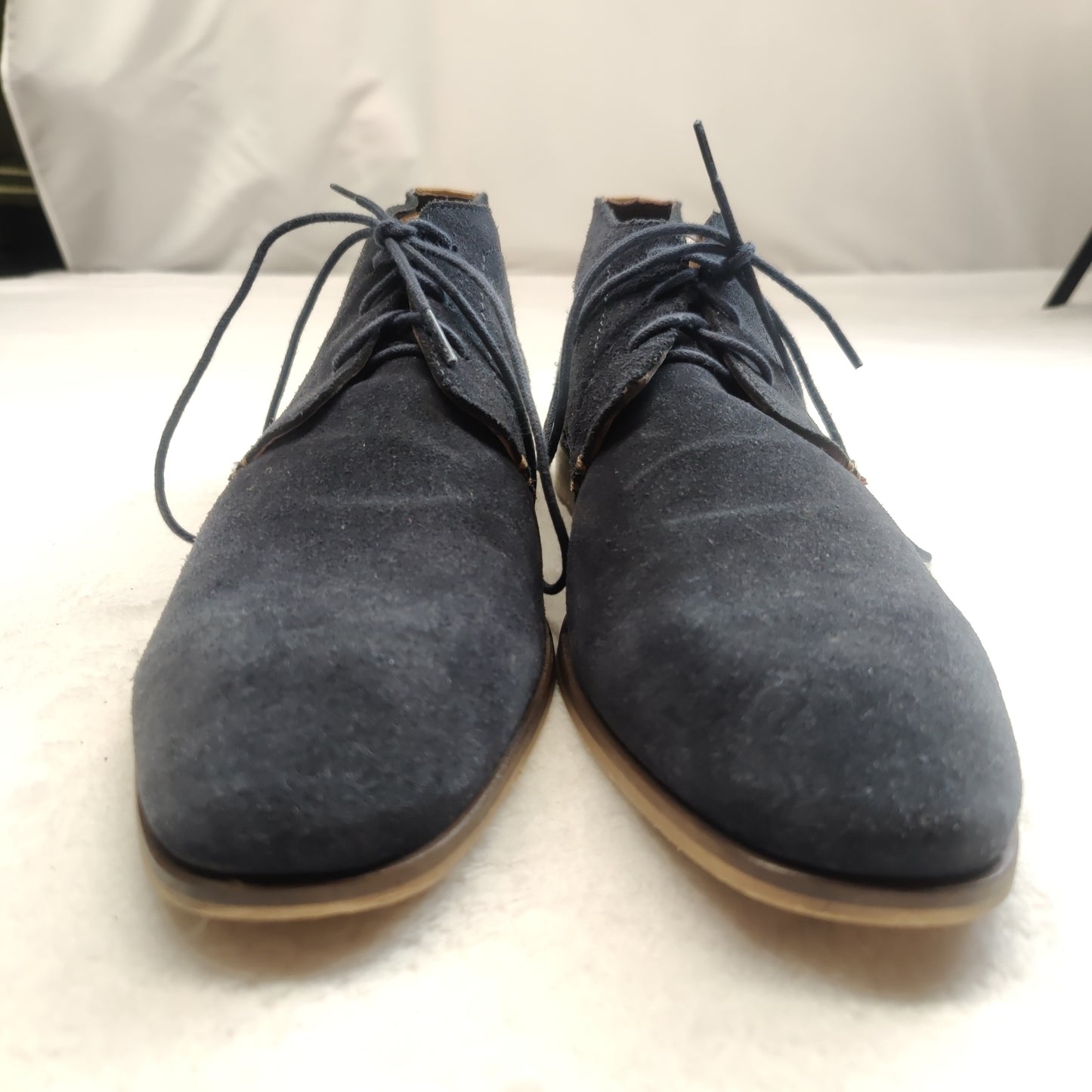 Paul O'Donnell Oakland Navy Blue Leather Suede Desert Boots Shoes Men UK 9