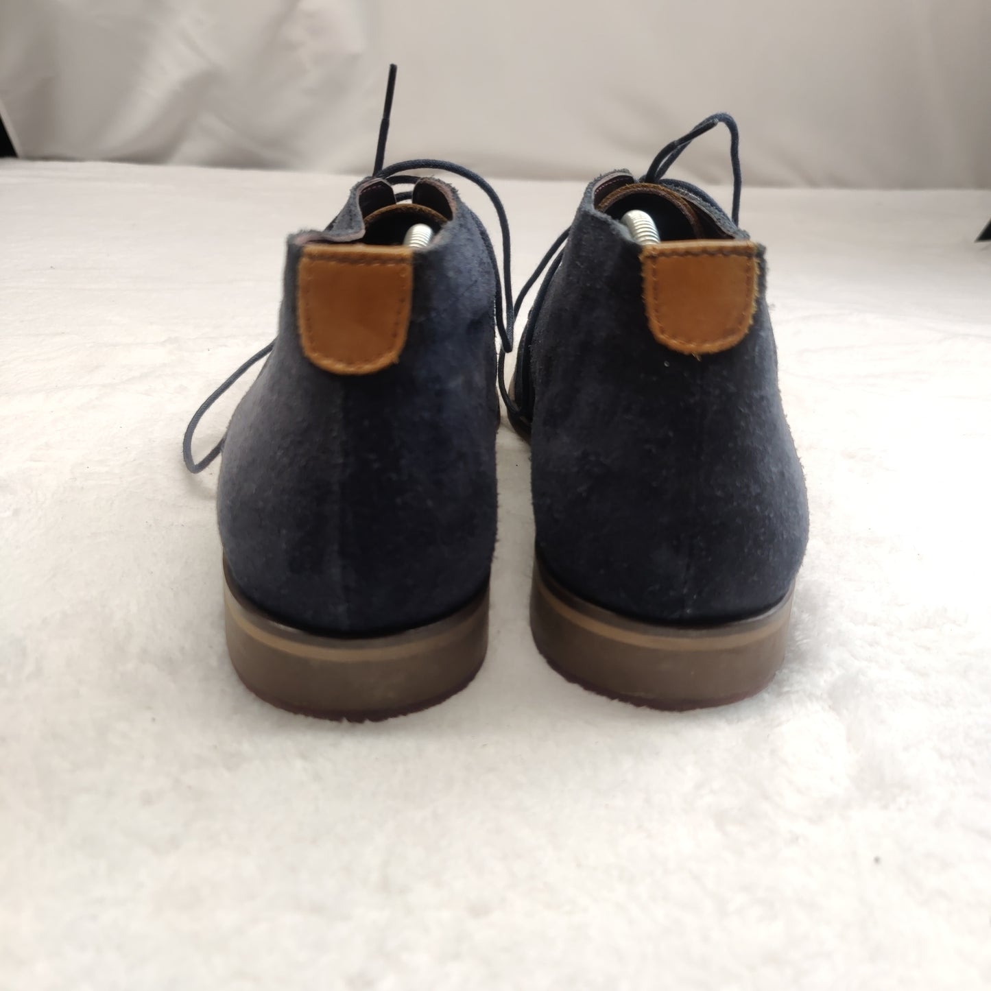 Paul O'Donnell Oakland Navy Blue Leather Suede Desert Boots Shoes Men UK 9