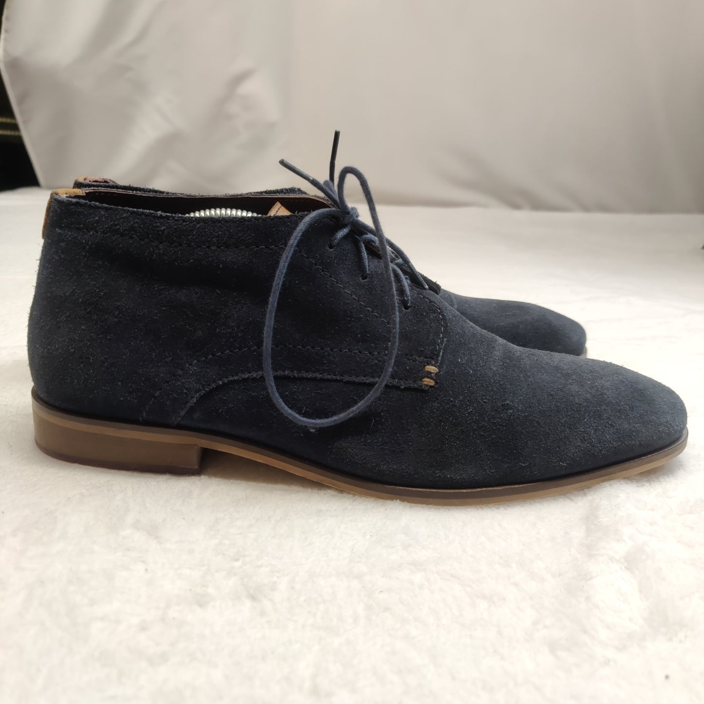 Paul O'Donnell Oakland Navy Blue Leather Suede Desert Boots Shoes Men UK 9
