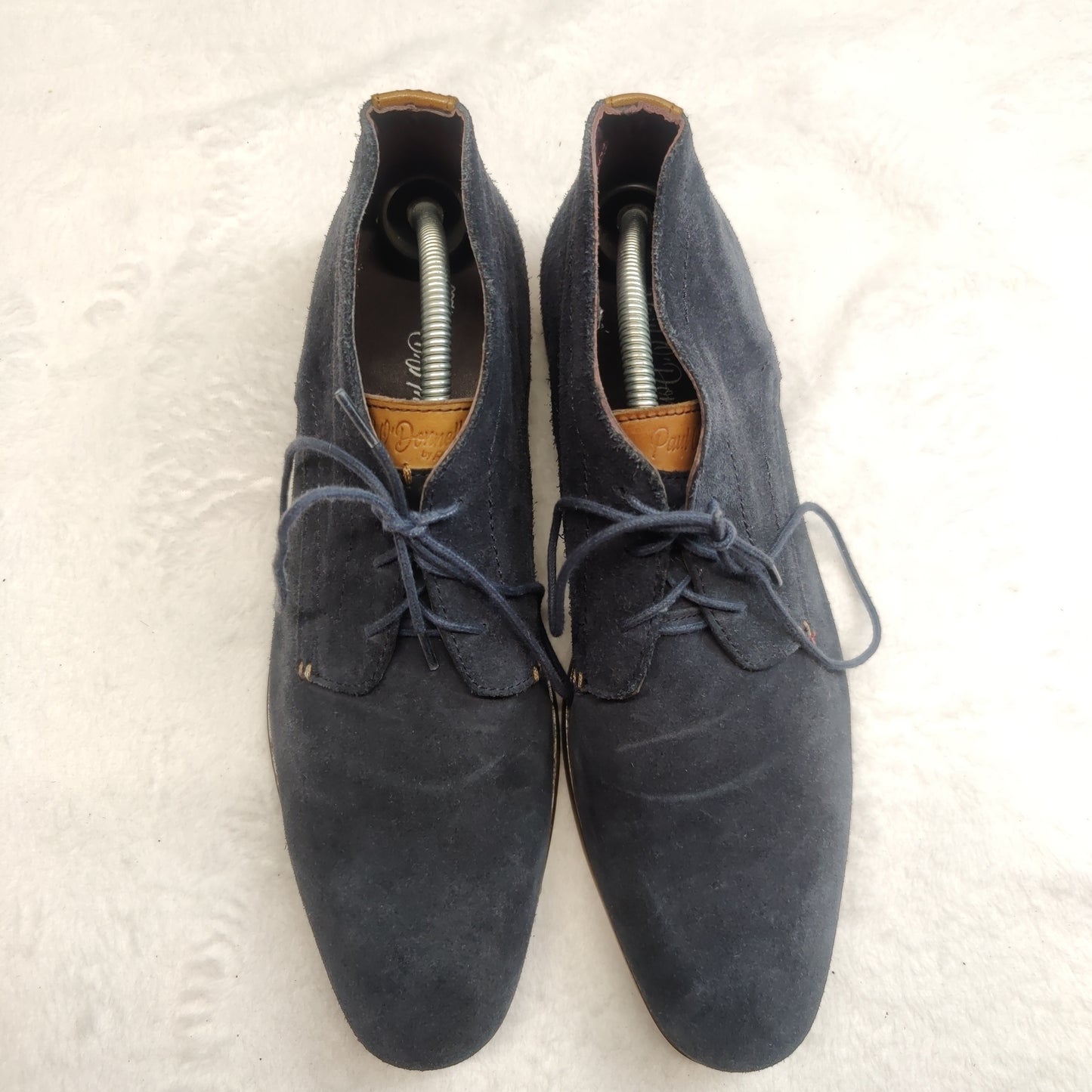 Paul O'Donnell Oakland Navy Blue Leather Suede Desert Boots Shoes Men UK 9