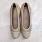 Pitillos Beige Leather Court Heels Shoes Women UK 5
