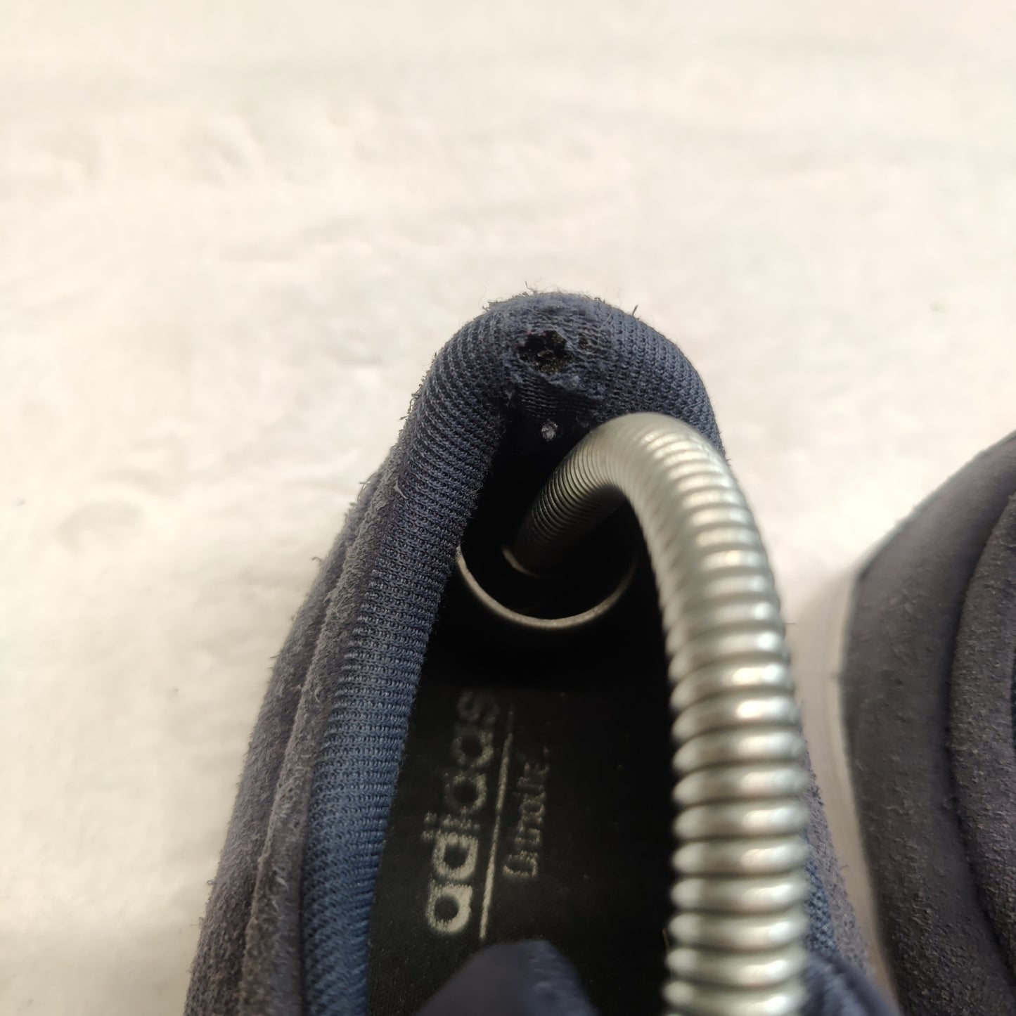 Adidas VL Court 2.0 Navy Blue Leather Suede Trainers Sneaker Shoes Men UK 7