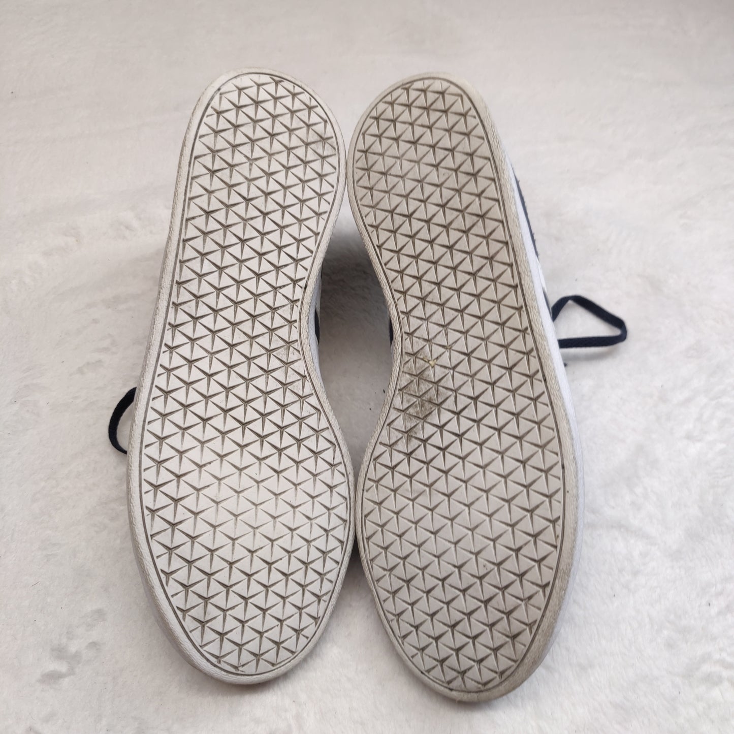 Adidas VL Court 2.0 Navy Blue Leather Suede Trainers Sneaker Shoes Men UK 7