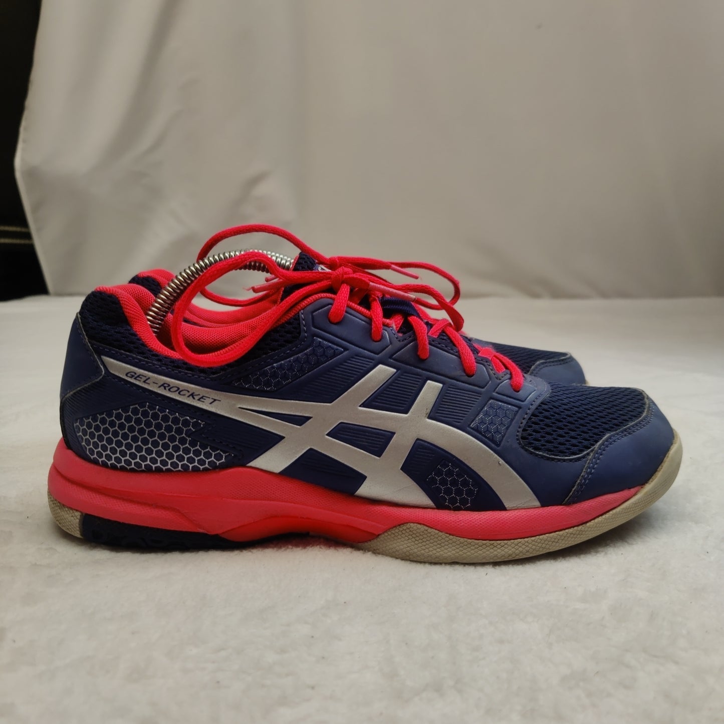 Asics Gel-Rocket 8 Volleyball Court Blue Running Sneaker Trainers Women UK 7.5
