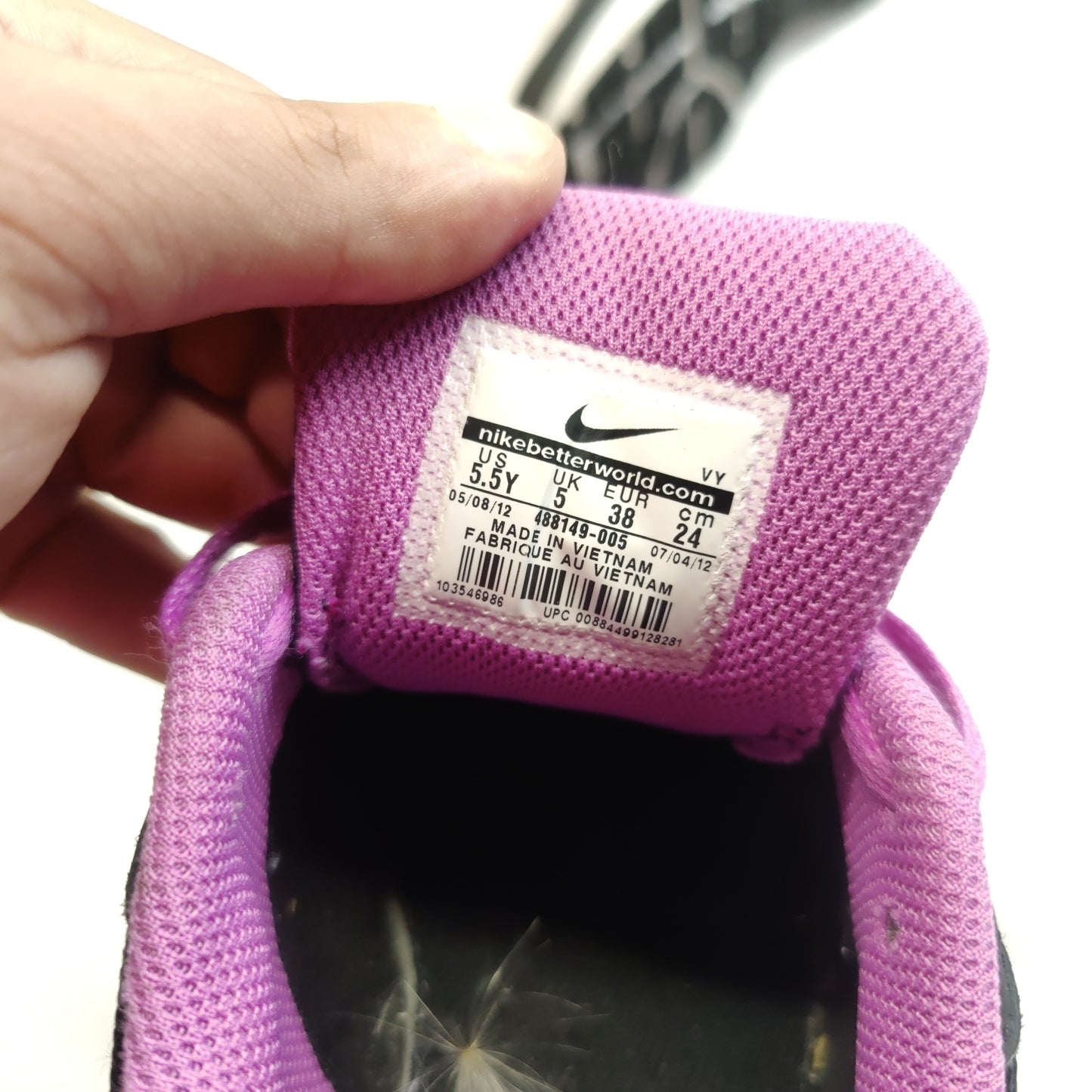 Nike Air Max Run Lite 3 Black Purple Sneaker Trainers Women UK 5 EU 38