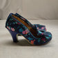 Irregular Choice Fresh Summer Flowers Floral Court Heels Women UK 3 EU 36