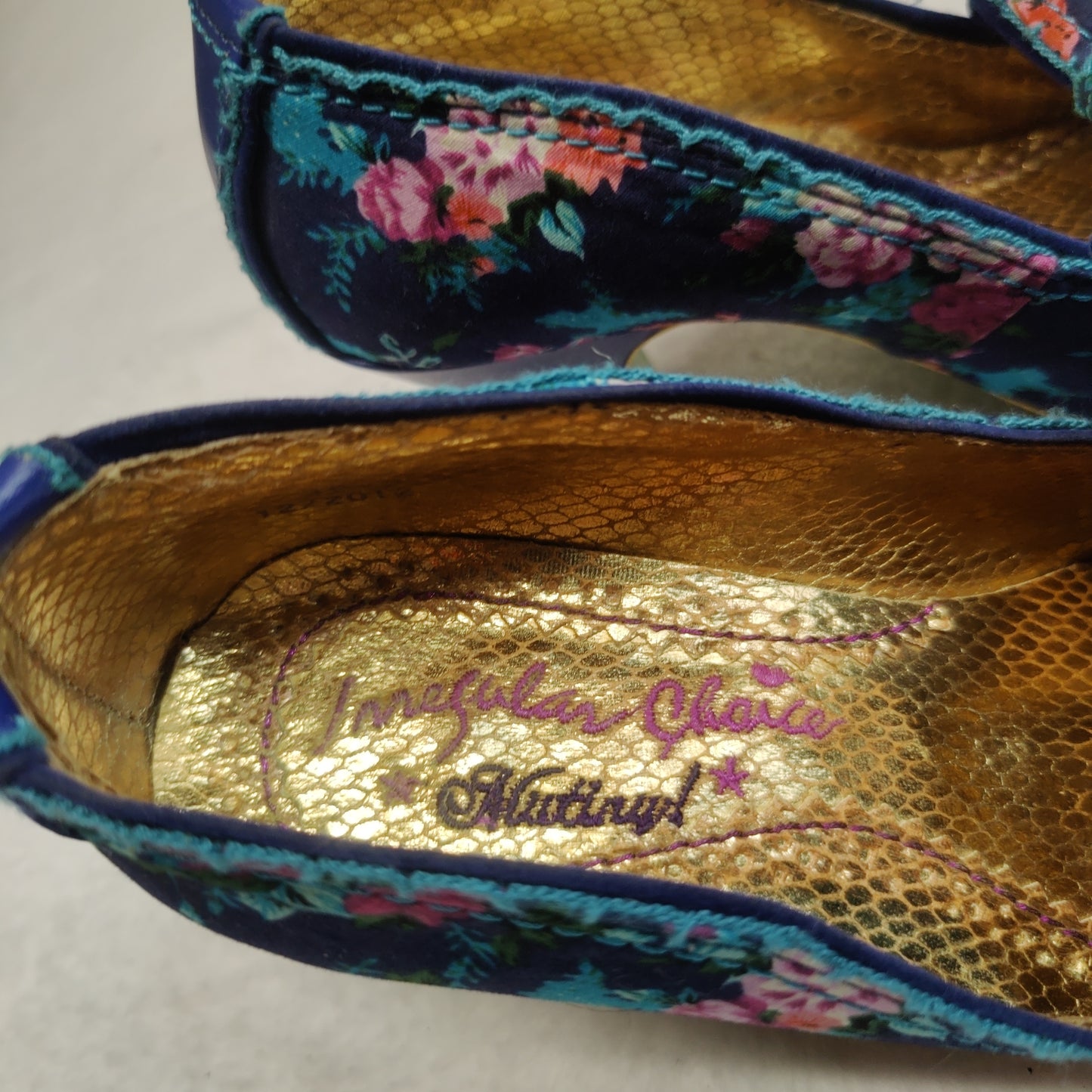 Irregular Choice Fresh Summer Flowers Floral Court Heels Women UK 3 EU 36