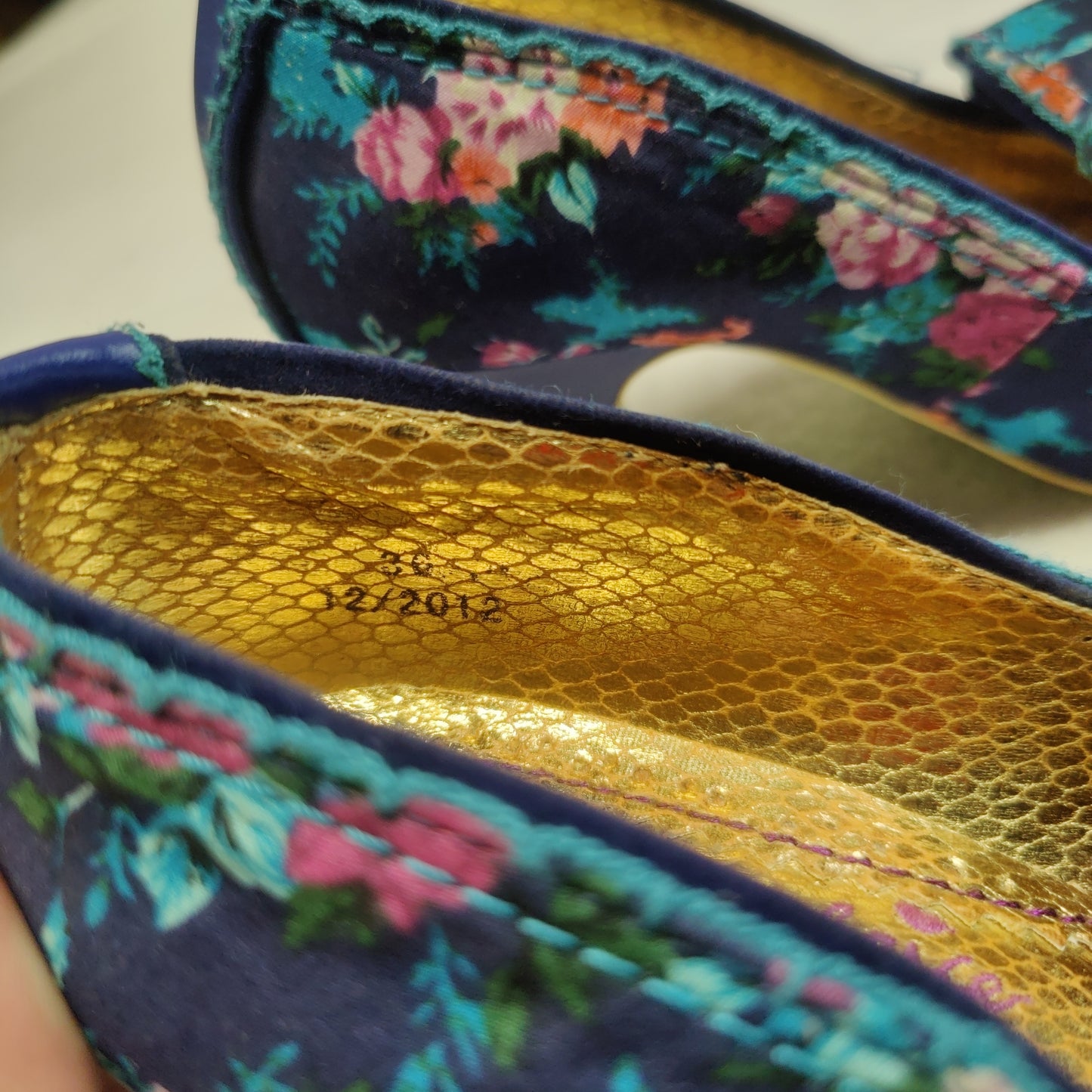 Irregular Choice Fresh Summer Flowers Floral Court Heels Women UK 3 EU 36