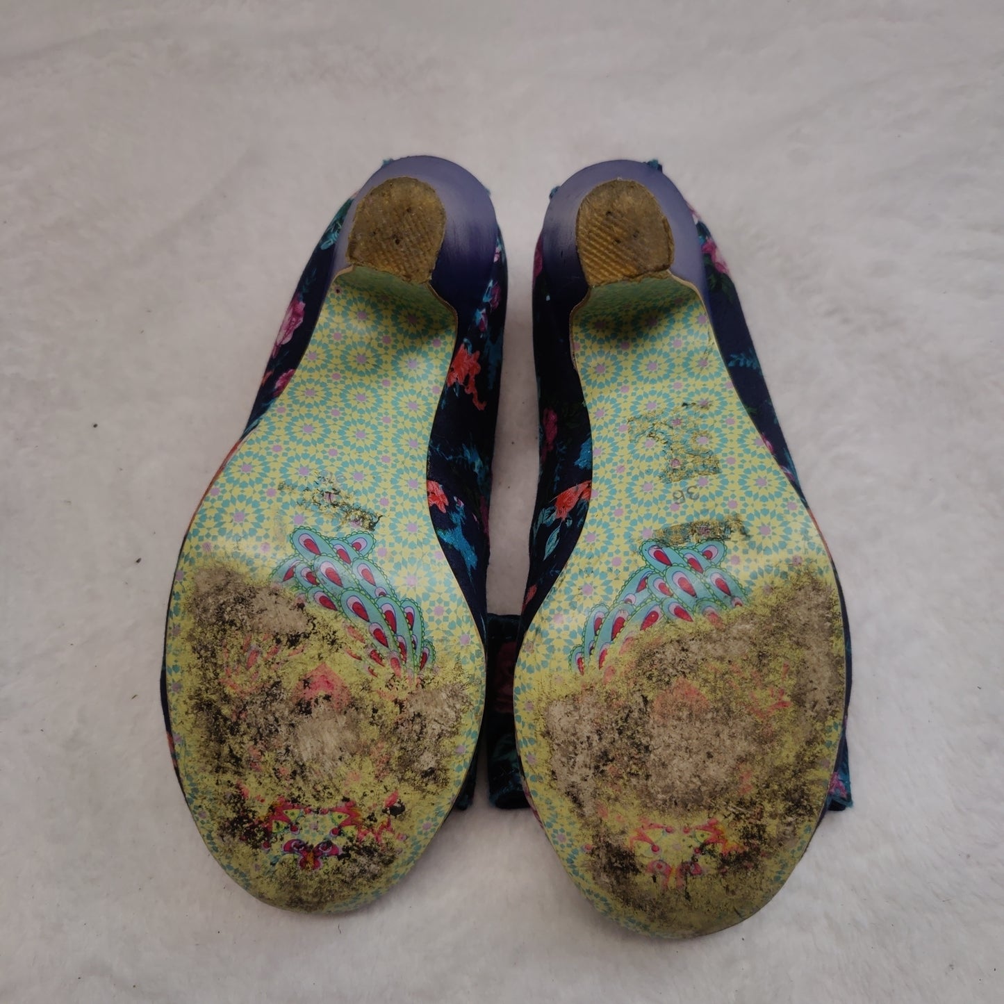 Irregular Choice Fresh Summer Flowers Floral Court Heels Women UK 3 EU 36