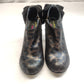 Irregular Choice Black Leopard Print Leather Ankle Boots Heels Women UK 5 EU 38