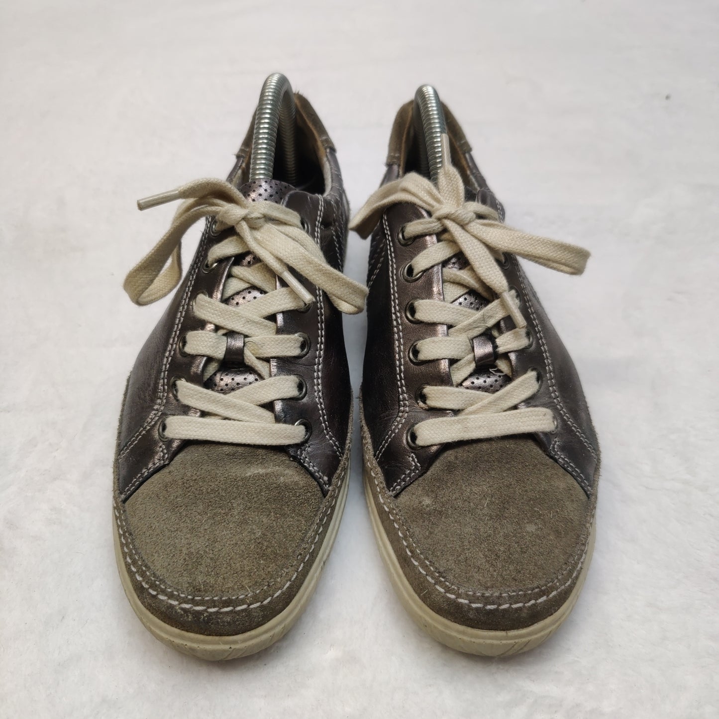 Remonte Dorndore Gold Leather Sneaker Trainers Shoes Women UK 5 EU 38