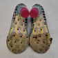 Irregular Choice 39 Blue Gingham Plaid Polka Dot Court Heels Women UK 5 EU 38