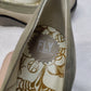 Fly London Yoko Perf Wedges Beige Slip On Comfort Shoes Women UK 6 EU 39