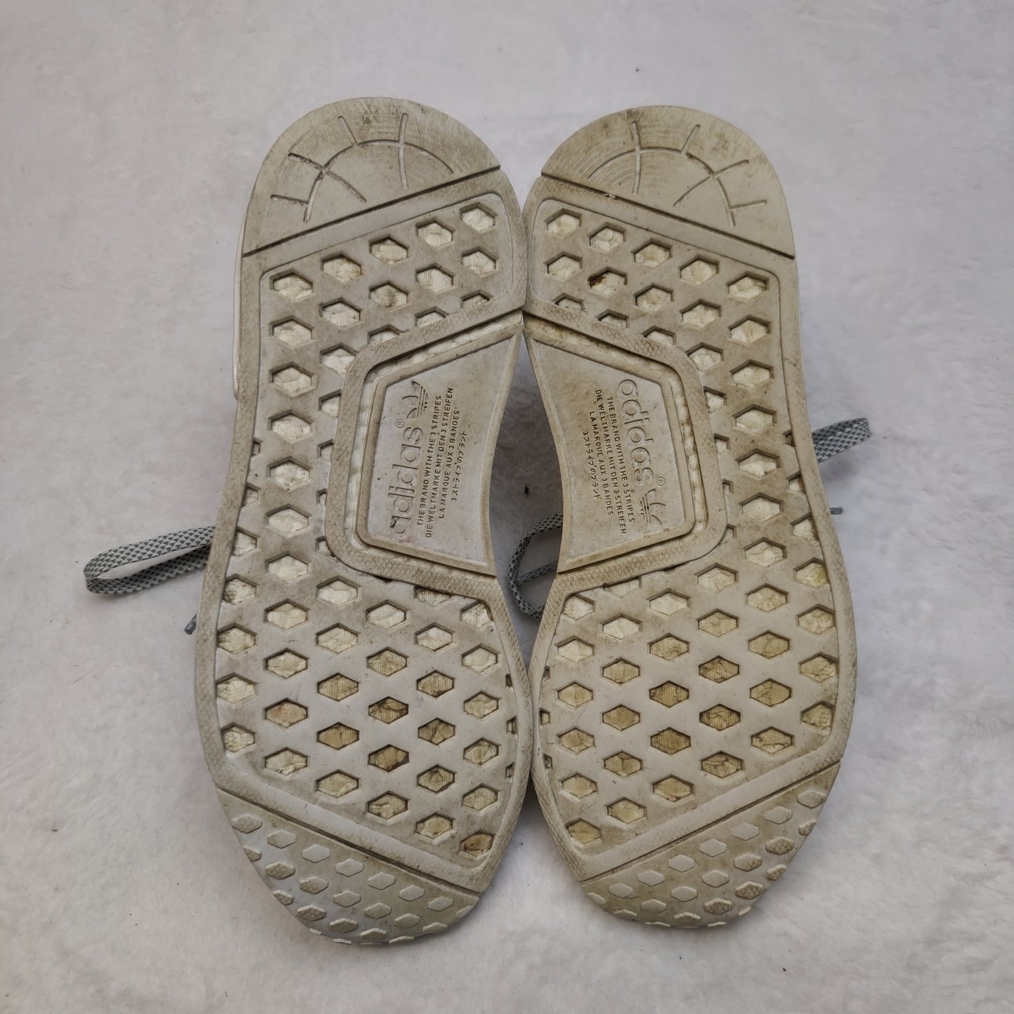 Adidas NMD R1 White Reflective Sneaker Trainers Shoes Men Size UK 7 EU 40.5