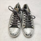Mamzelle White/Silver Leather Sneaker Shoes Women Size UK 6 EU 39