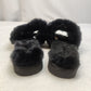 Ugg Black Fur Flat Slip-On Slopes Slippers Silder Men UK 10 EU 43