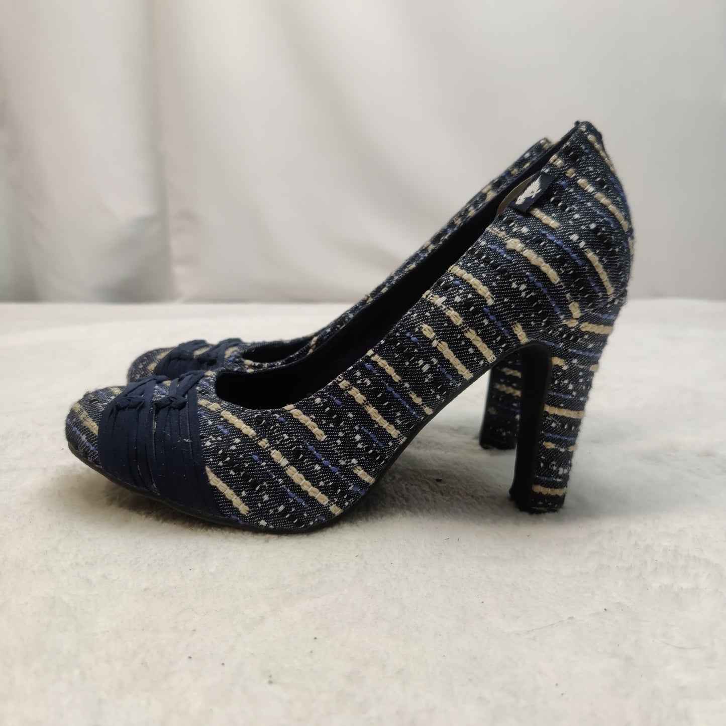 Rocket Dog Navy Blue Court Heels Shoes Women Size UK 6 EU 39