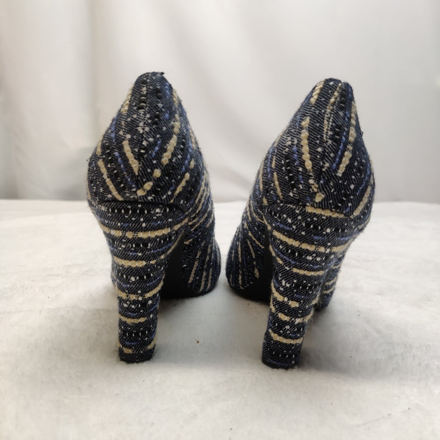 Rocket Dog Navy Blue Court Heels Shoes Women Size UK 6 EU 39