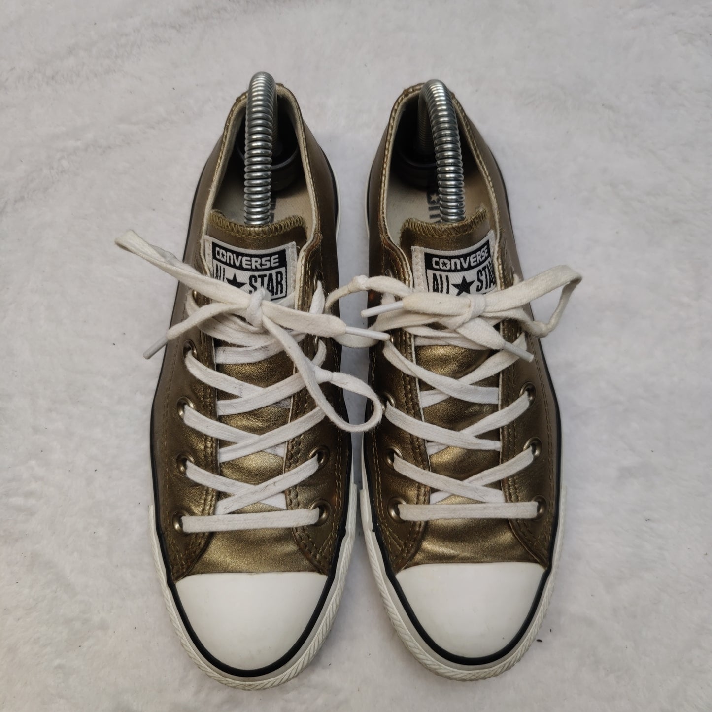 Converse All Star Gold Low Top Sneaker Trainers Shoes Women UK 4 EU 36.5