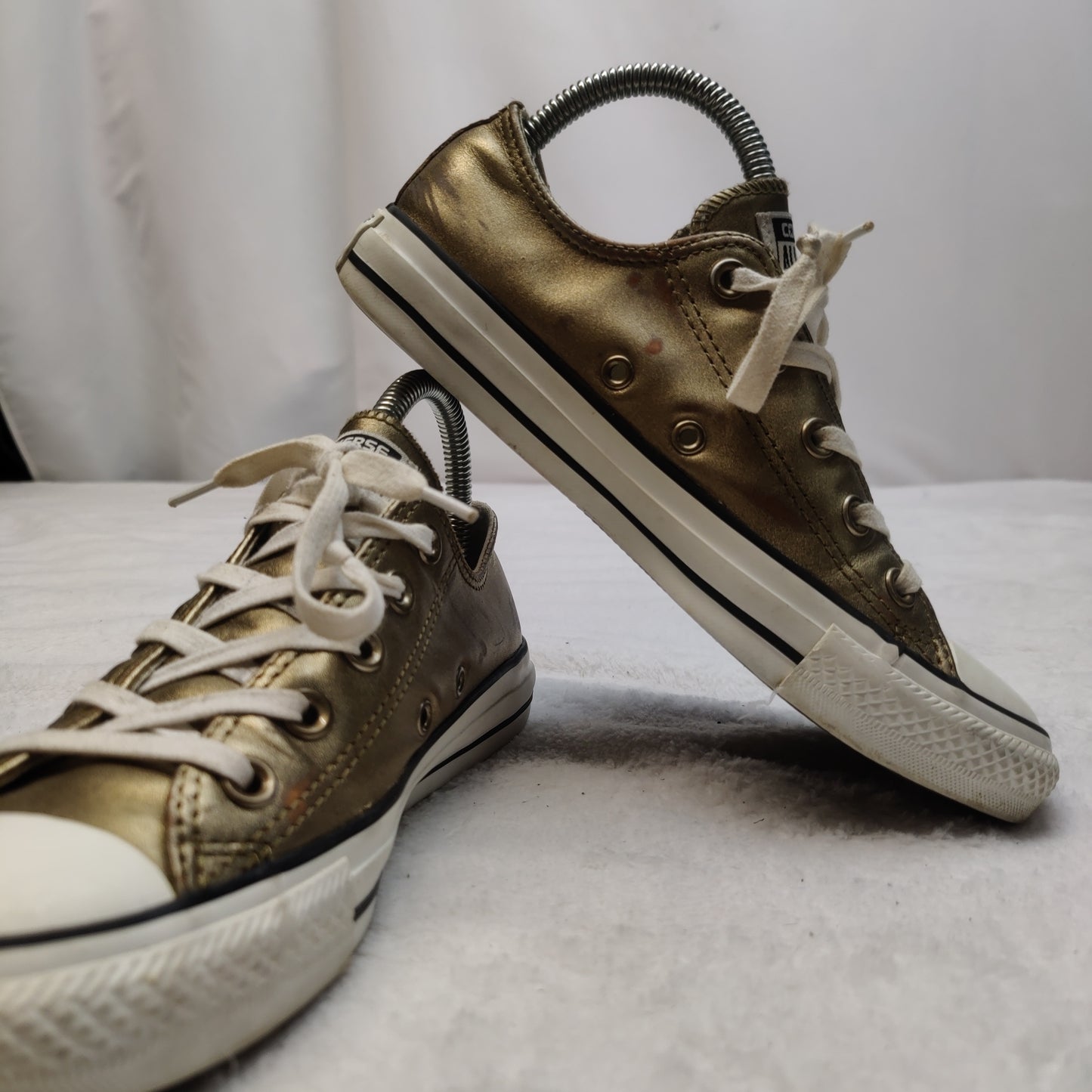 Converse All Star Gold Low Top Sneaker Trainers Shoes Women UK 4 EU 36.5