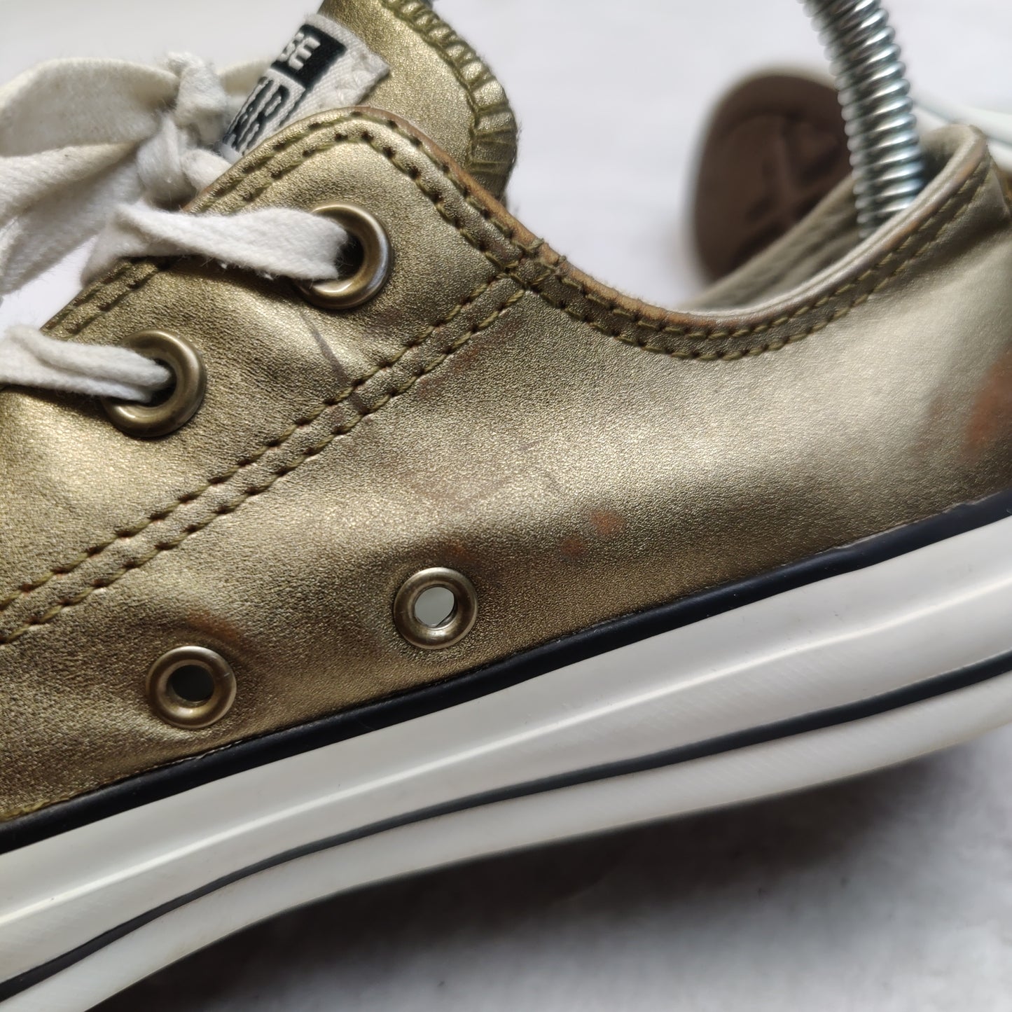Converse All Star Gold Low Top Sneaker Trainers Shoes Women UK 4 EU 36.5