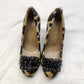 Marian Spain Vintage Leather Leopard Court Heels Shoes Women UK 3 EU 35