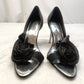 Karen Millen England Black D'Orsay Heels Shoes Women UK 7 EU 41