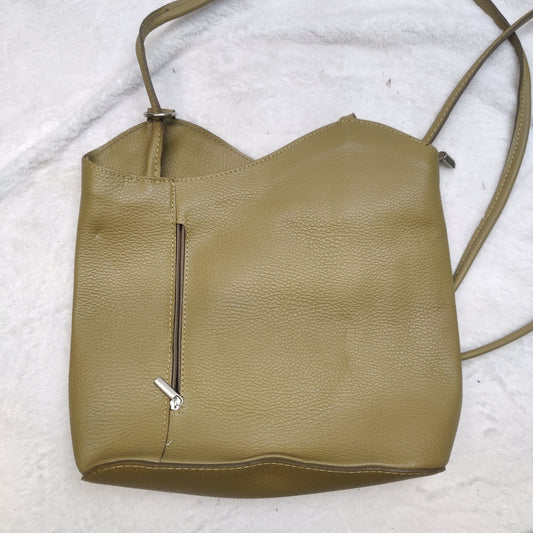 Genuine Leather Borse In Pelle Vintage Beige Shoulder Bag Women