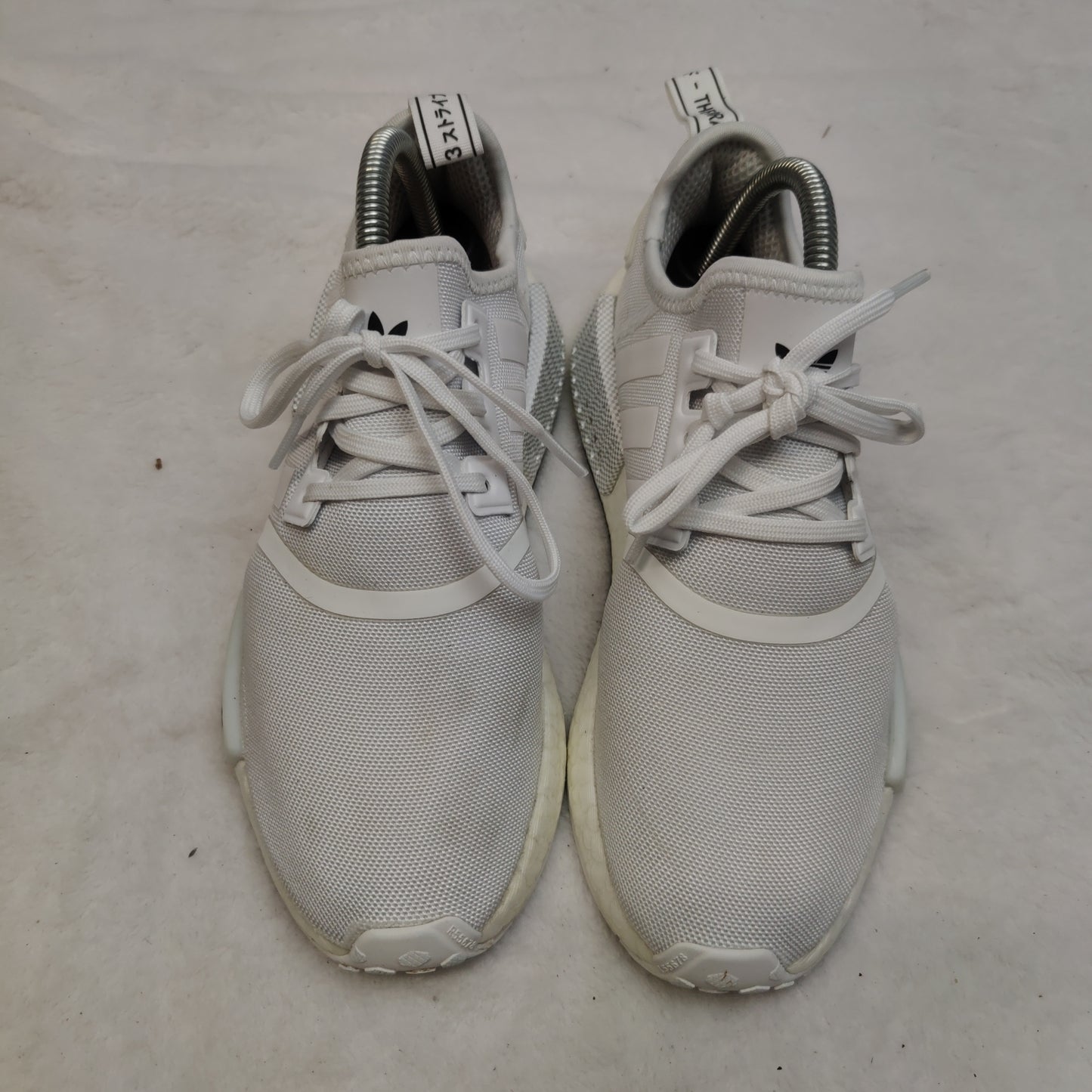 Adidas NMD R1 Primeblue Triple White Sneaker Trainers Shoes Women UK 5.5