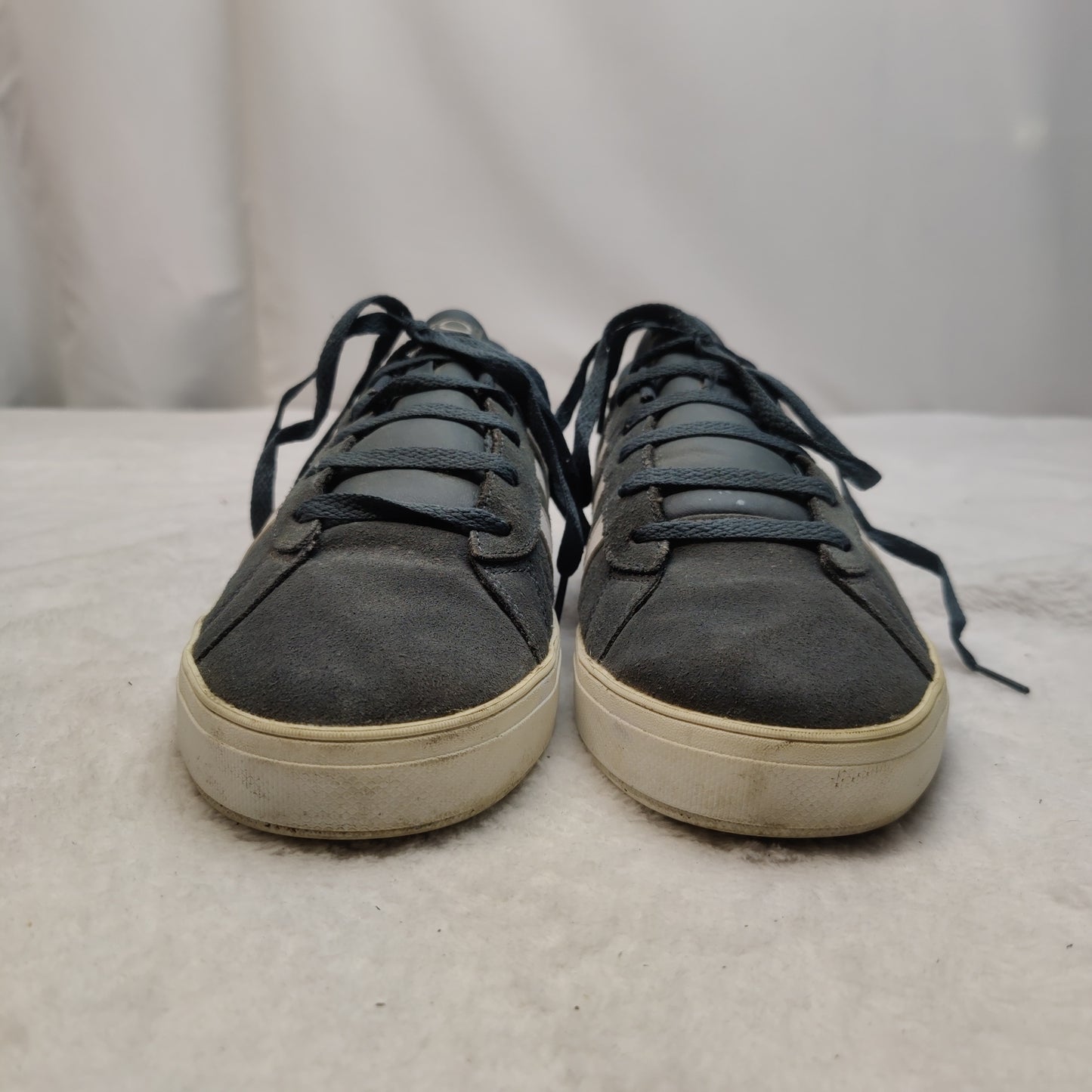 Adidas Neo Navy Blue Suede Leather Sneaker Trainers Shoes Men UK 10 EU 44.5