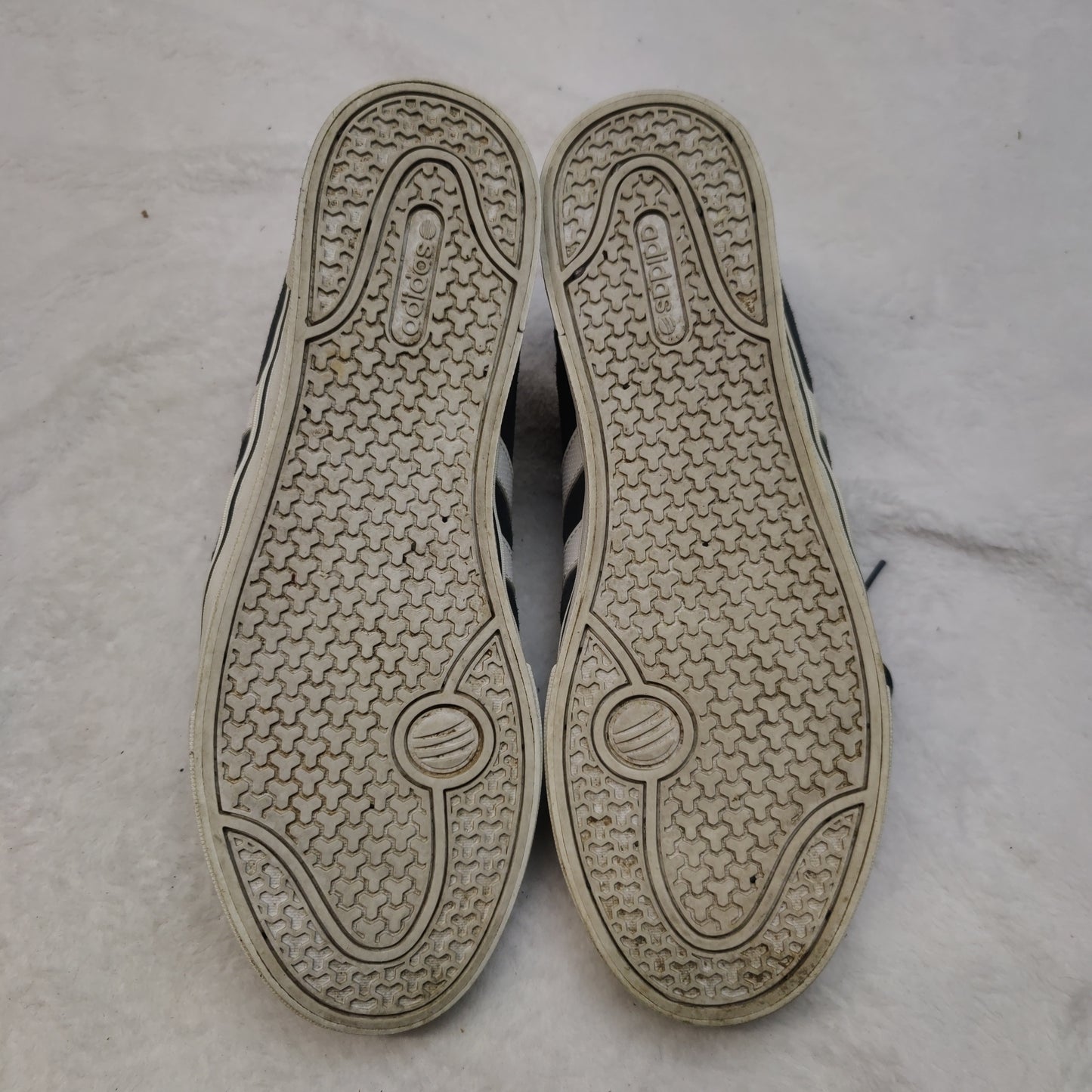 Adidas Neo Navy Blue Suede Leather Sneaker Trainers Shoes Men UK 10 EU 44.5