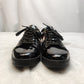 Reginald Black Gold Leather Sneaker Trainers Shoes Men UK 8 EU 42