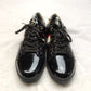 Reginald Black Gold Leather Sneaker Trainers Shoes Men UK 8 EU 42