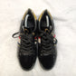 Reginald Black Gold Leather Sneaker Trainers Shoes Men UK 8 EU 42