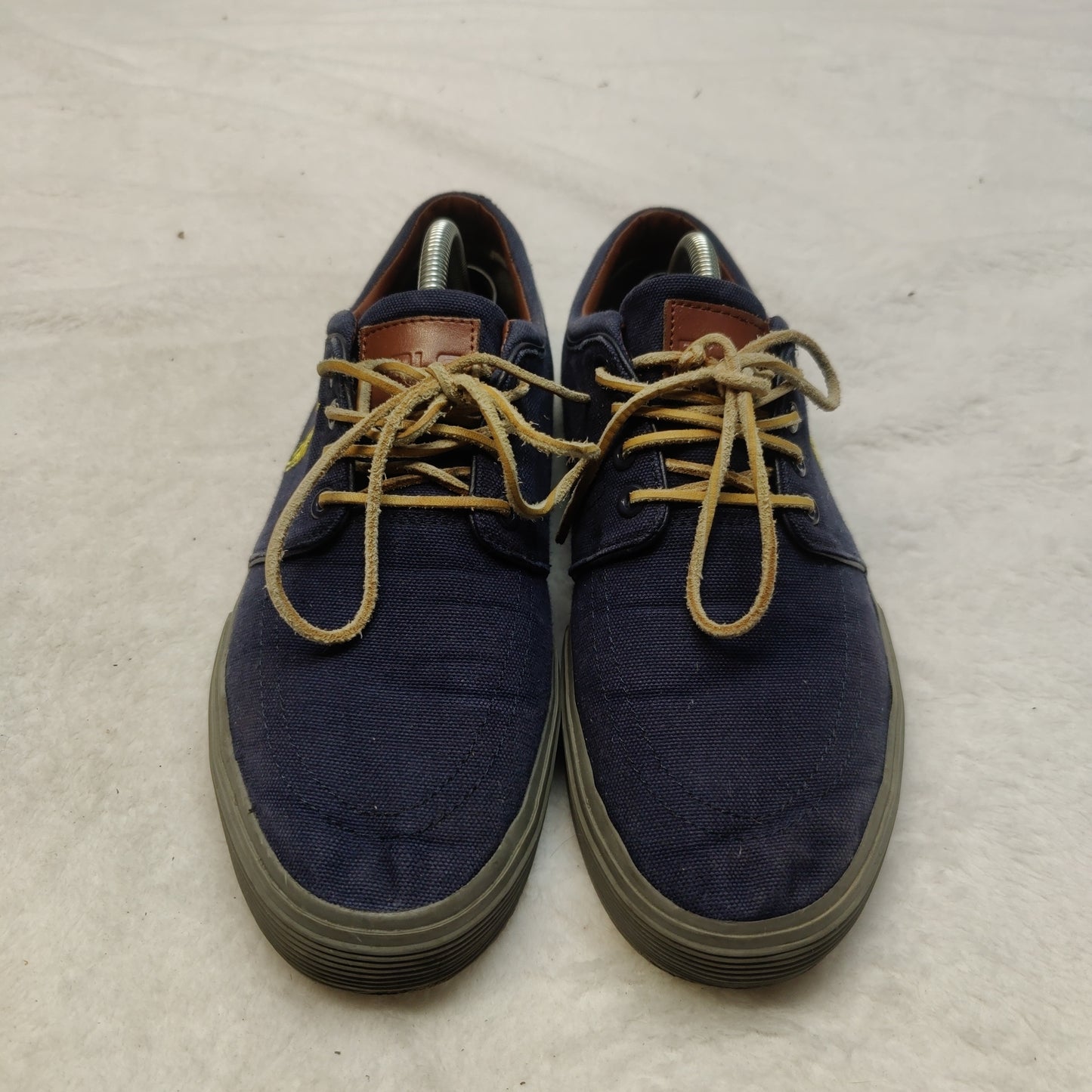 Polo Ralph Lauren Faxon Low Blue Casual Sneaker Shoes Men UK 8.5 EU 42.5