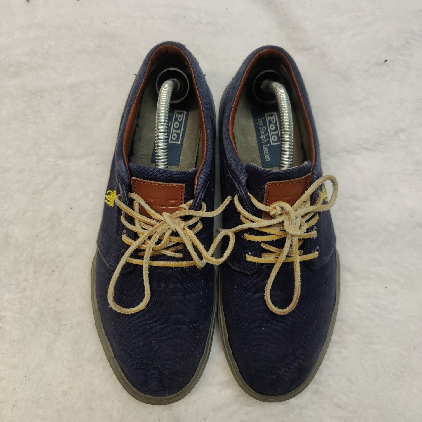 Polo Ralph Lauren Faxon Low Blue Casual Sneaker Shoes Men UK 8.5 EU 42.5