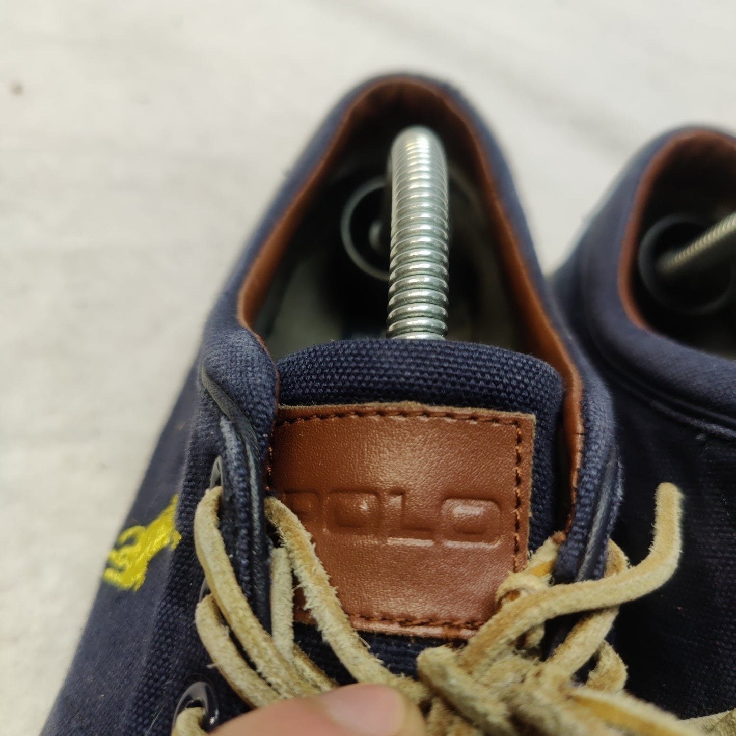 Polo Ralph Lauren Faxon Low Blue Casual Sneaker Shoes Men UK 8.5 EU 42.5