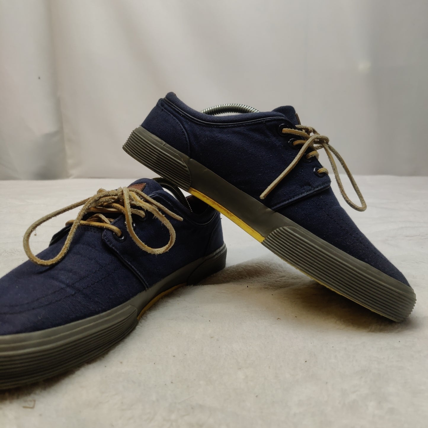 Polo Ralph Lauren Faxon Low Blue Casual Sneaker Shoes Men UK 8.5 EU 42.5