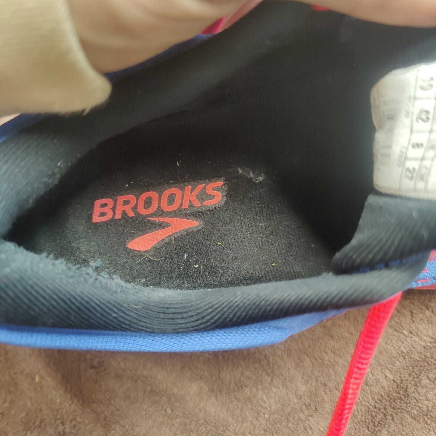 Brooks Ghost 13 Blue Red Sneaker Trainers Shoes Women UK 8 EU 42