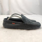Prada Vintage Navy Blue Leather Moccasin Loafer Casual Shoes Size UK 8 EU 42