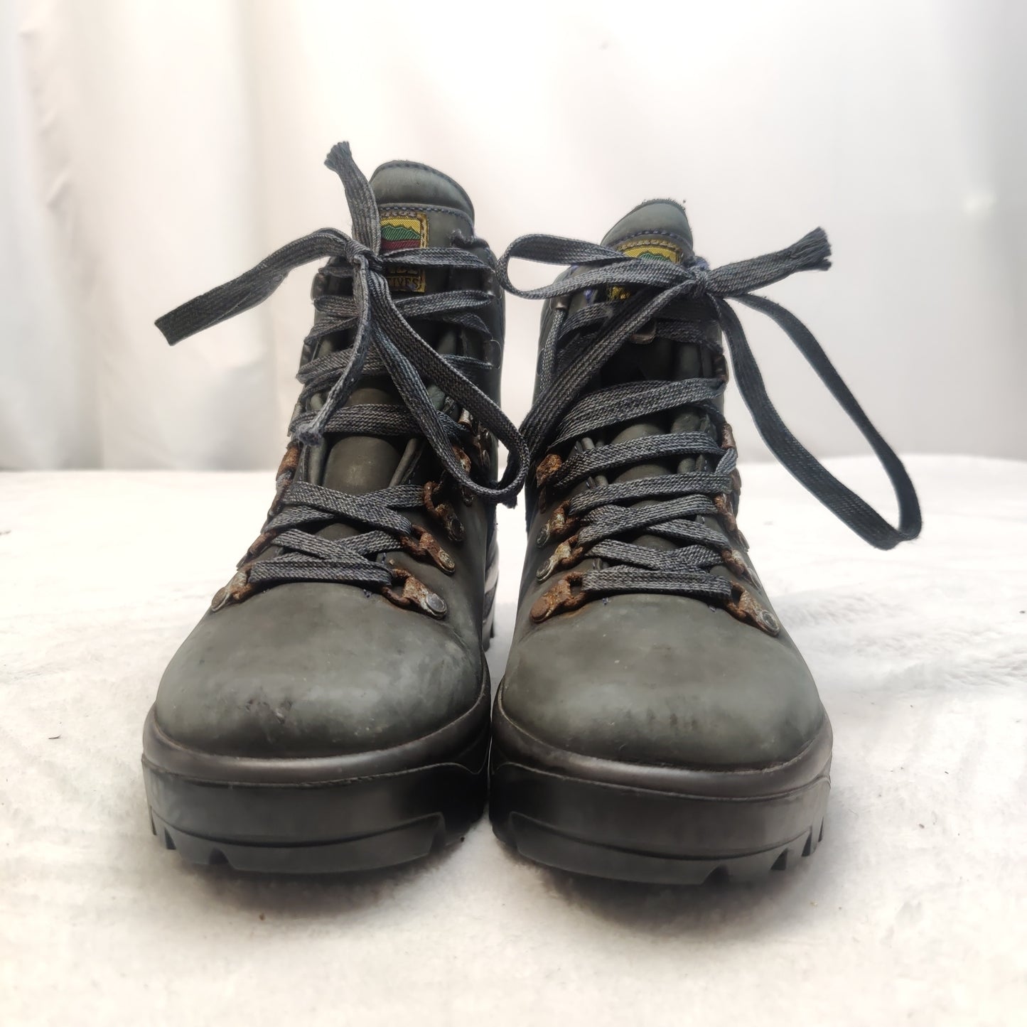 Meindl Dark Grey Leather Hiking Boots Shoes Women Size UK 5 EU 38