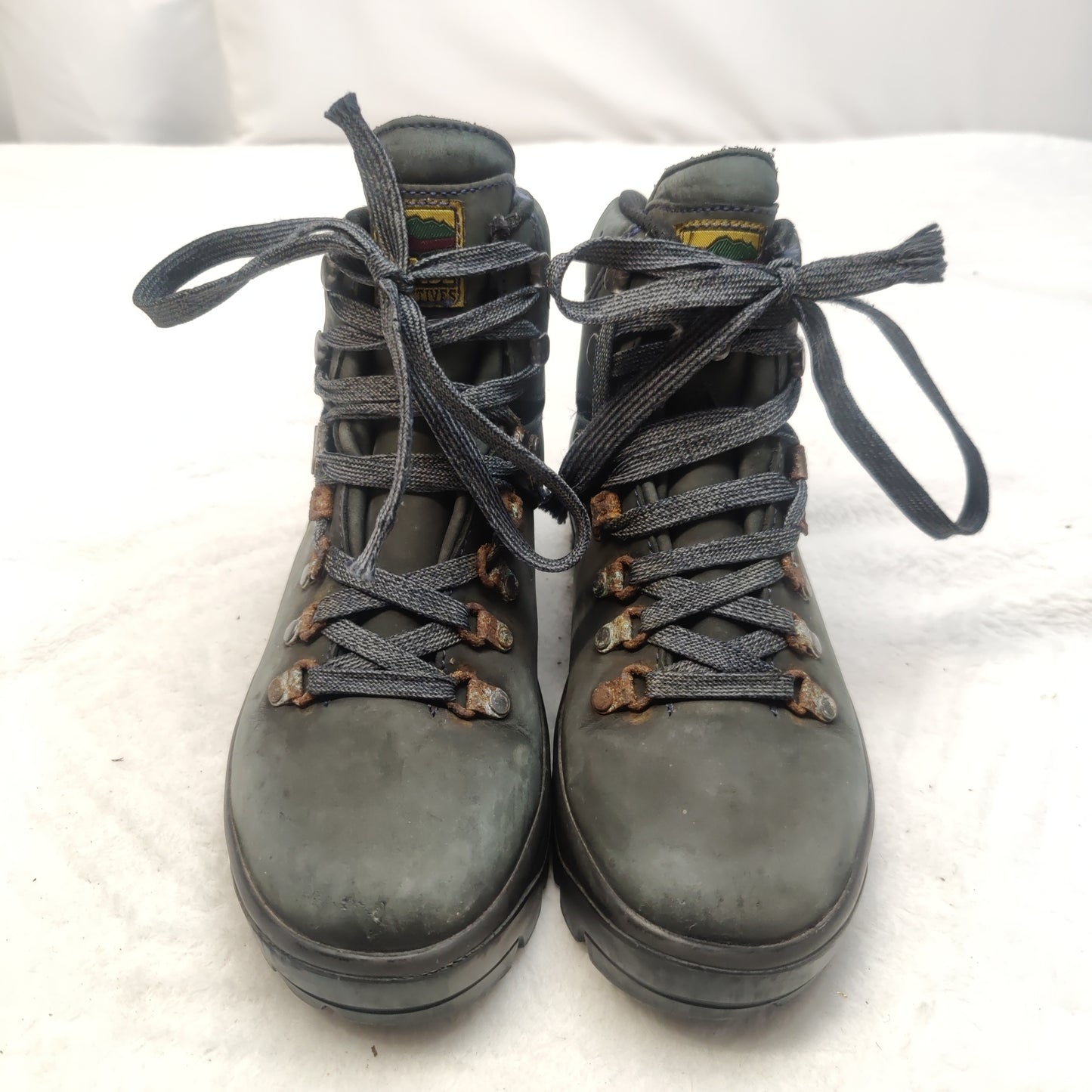 Meindl Dark Grey Leather Hiking Boots Shoes Women Size UK 5 EU 38