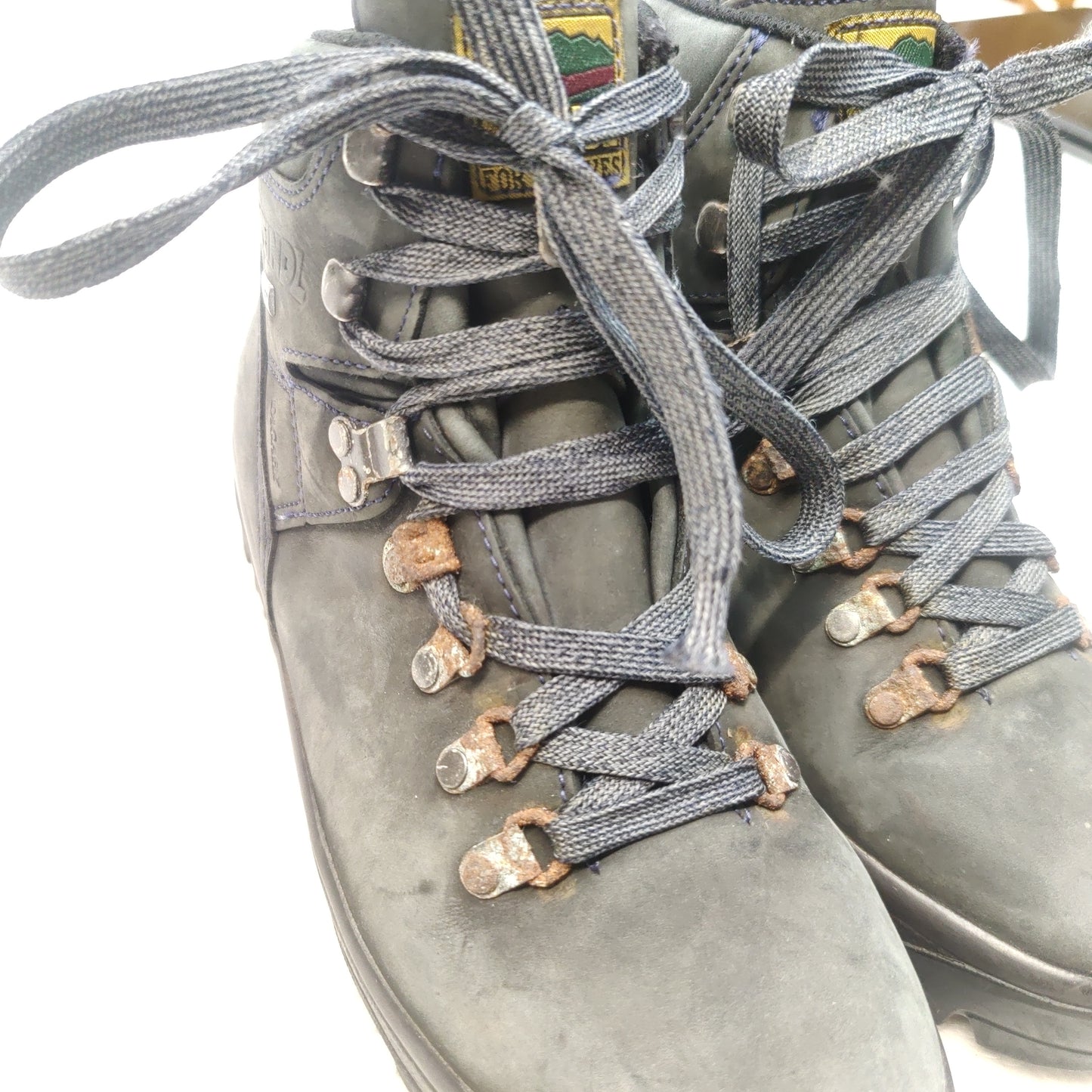 Meindl Dark Grey Leather Hiking Boots Shoes Women Size UK 5 EU 38