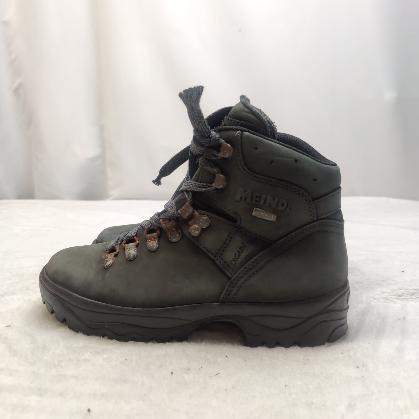 Meindl Dark Grey Leather Hiking Boots Shoes Women Size UK 5 EU 38